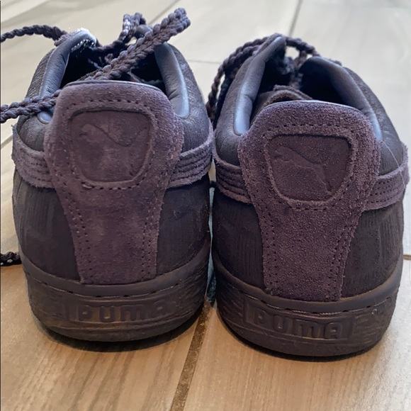 Puma x Solange navy suede patterned sneakers - Picture 3 of 9